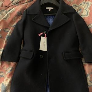 Boys Isaac Mizrahi double breasted wool coat